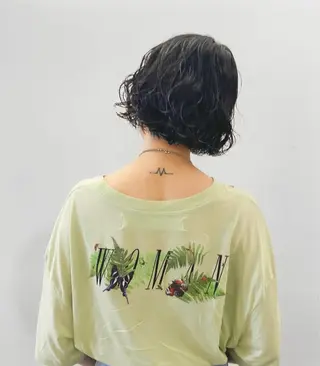 ショート パーマ レイヤー/パーマ /ウルフ/nabeのヘアスタイル