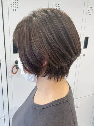 ショート カラー 透明感カラー/艶感/ メンズパーマ/福島のヘアスタイル