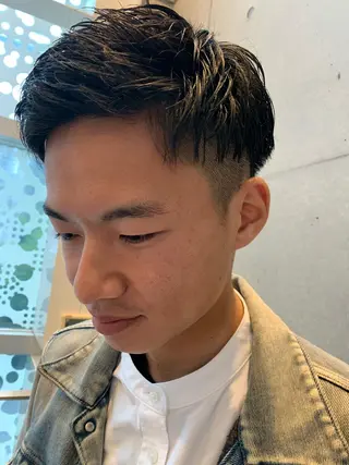 メンズ Asti blanche所属・ブリーチなしWカラー /地毛風/小林凪沙のヘアスタイル