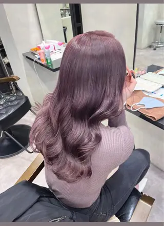 ロング 濱川響太レディース カットモデルのヘアスタイル