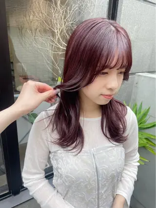 セミロング カラー ˚⋆✮ナチュラル× モード˚⭒ Naruのヘアスタイル