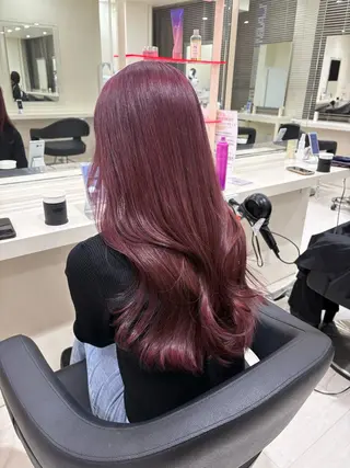 セミロング カラー ヘアアレンジ 💟RINNA 艶カラー💟のヘアスタイル