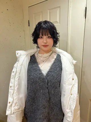 ミディアム パーマ kaito パーマ募集！🔵のヘアスタイル