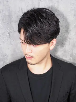 ミディアム 渡部 龍之介のヘアスタイル