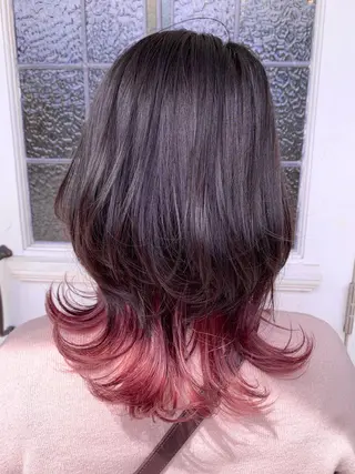 ミディアム カラー 🌈8月末までシャ イン輝きハイトーン✨のヘアスタイル