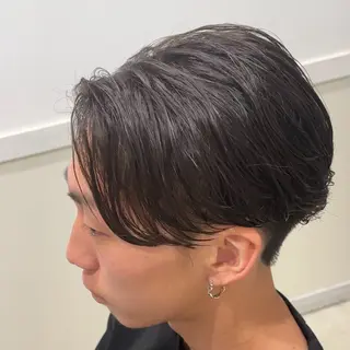 ミディアム パーマ メンズ クセを最大限に活かす メンズパーマ奈良大祐のヘアスタイル