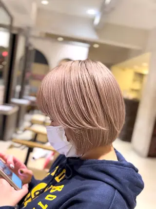 ショート カラー 高槻No.1🇰🇷 韓国ヘア　橋口陽太のヘアスタイル