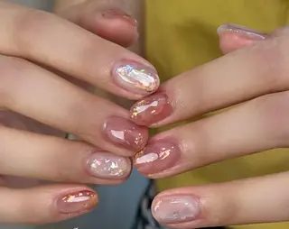 ネイル By moonネイル 🌷ワンホン/韓国風のネイルデザイン