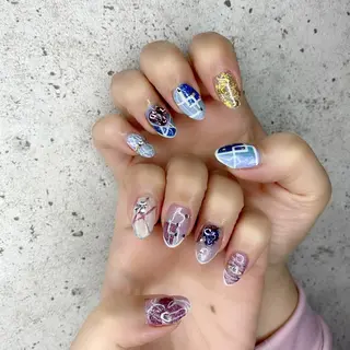 セミロング カラー パーマ ヘアアレンジ メンズ キッズ ネイル マツエク・マツパ アイブロウ Salon Ｋのネイルデザイン