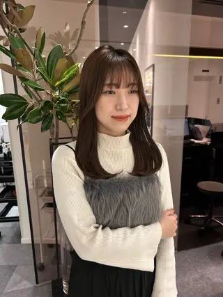 ロング 中原 優美のヘアスタイル