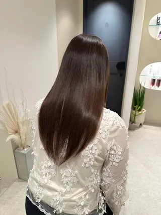 ロング カラー Bonheur 銀座並木通り店所属・金ウンス 髪質改善カラーのヘアスタイル