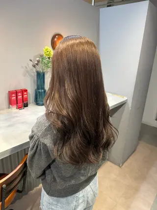 セミロング カラー 💖ハイライト/ハイ トーン💖MIKIのヘアスタイル