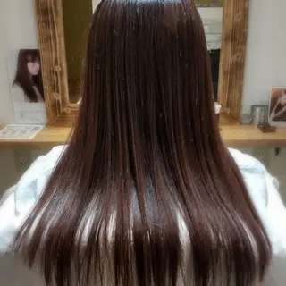 ロング カラー 髪質改善×矯正🫧 韓国ヘアasamiのヘアスタイル