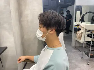 ミディアム パーマ メンズ SALOWIN所属・半個室メンズ カット🥕羽鳥淳妃のヘアスタイル