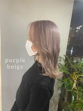 ミディアム カラー ヘアアレンジ ボブ /ニュアンス/ satomi🧸💖のヘアスタイル