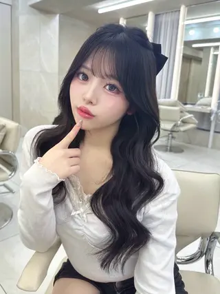 ロング 國藤 彩のヘアスタイル