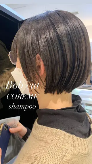 ショート 似合わせカラー/艶 髪質改善/ヨシザキのヘアスタイル