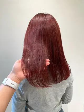 ミディアム カラー suzuna/暖色/ ヘッドスパ/ヘアケアのヘアスタイル