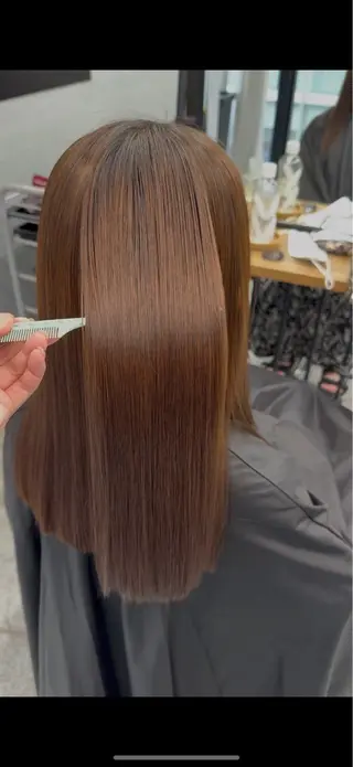 ロング MISAKI🪐 縮毛矯正のヘアスタイル