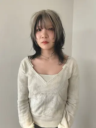 セミロング カラー ケアパーマ/ケアブリ ーチdaisukeのヘアスタイル