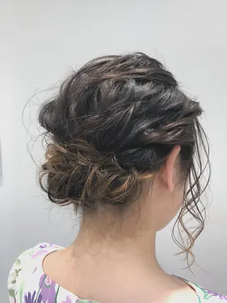 ヘアアレンジ 似合わせ艶髪カラー ❤️ハダユミのヘアスタイル
