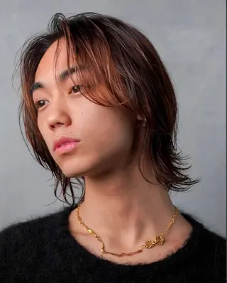 ミディアム パーマ メンズ fifth　石垣 海音のヘアスタイル