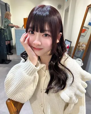 ロング カラー ayaka♡ 柔らかカラーのヘアスタイル