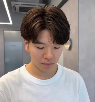 ショート カラー メンズ SALOWIN 中目黒店所属・✨中目黒✨ ヒグチリョウヤ✨のヘアスタイル