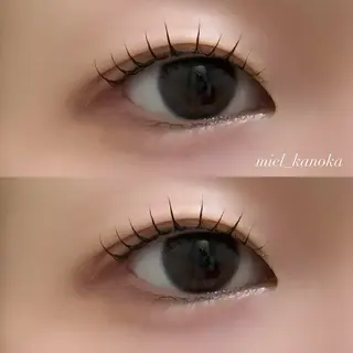 マツエク・マツパ ミエル仙台東口駅前店所属・miel カノカのマツエク・マツパデザイン