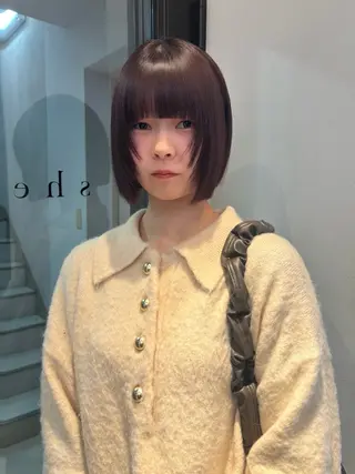 ショート カラー riria/ボブ /ブラウンカラー🎀のヘアスタイル