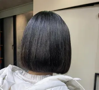 ショート ミニボブ/カット モデル/渋谷/ 宍戸のヘアスタイル