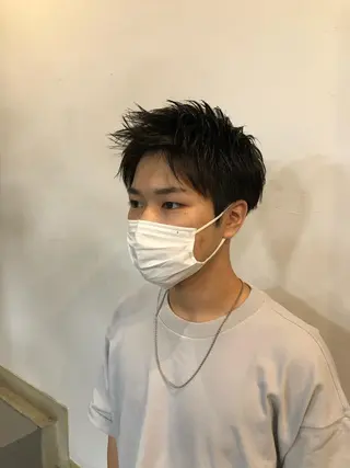 ショート メンズ 安永 将悟のヘアスタイル