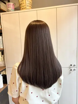 ロング カラー たなか もえなのヘアスタイル