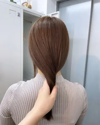 セミロング カラー ✨髪質改善✨原宿 えのもと　はなのヘアスタイル