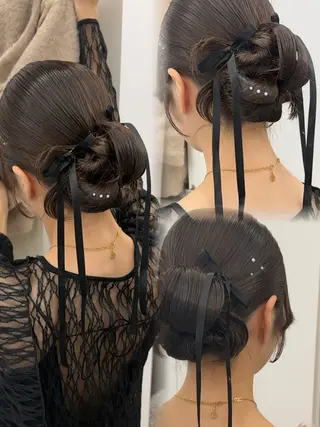 ヘアアレンジ アレンジ/ブラウン カラー HARU🕯のヘアスタイル