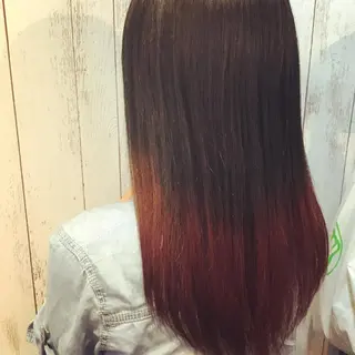 セミロング カラー embrace エンブレイスのヘアスタイル