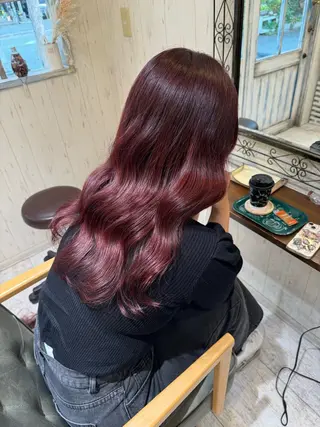 ロング カラー NikeLorange所属・A miのヘアスタイル