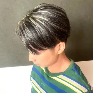 ショート カラー メンズヘア特化 崎田 成人のヘアスタイル
