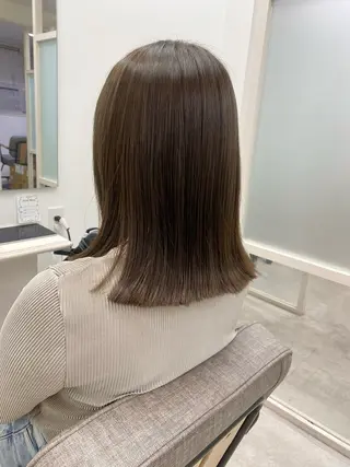 ミディアム 透明感カラー/ FRAME天王寺✨のヘアスタイル