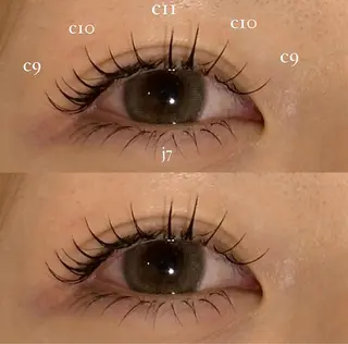 マツエク・マツパ NORA hinataのマツエク・マツパデザイン