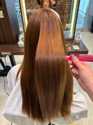 ロング 髪質改善/縮毛矯正 ツヤ髪🩷さつきのヘアスタイル