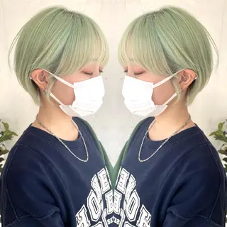 ショート カラー 京都大人女性ショート 徒歩1分/秋山のヘアスタイル