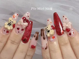 ネイル momo 長さだしのネイルデザイン