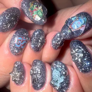 ネイル 𝙃𝙖𝙧𝙪⋆ ˚꩜｡個性派のネイルデザイン