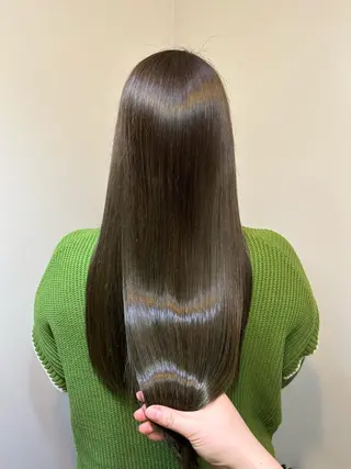 ロング カラー ブリーチ毛対応酸性 ストレート🌈サキのヘアスタイル