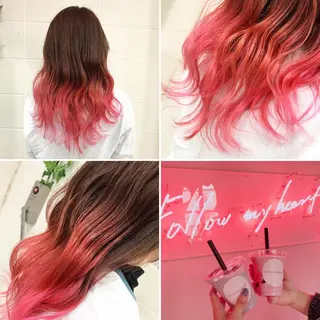 ロング カラー "PEPPU "所属・🌈推し色派手髪 ハイトーンShinのヘアスタイル