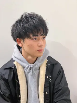 ショート パーマ メンズ ✨ハイライトの達人 ボブ/ショート/雪下のヘアスタイル