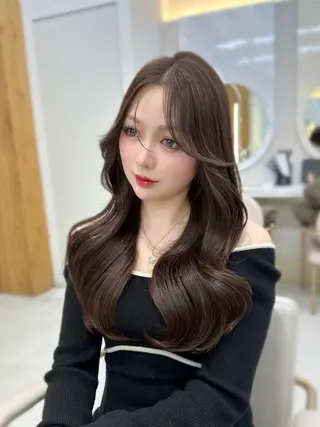 ロング カラー 🇰🇷韓国風くびれ ヘア🇰🇷中村優大のヘアスタイル