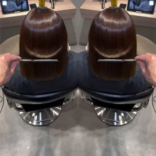 ショート カラー MiU所属・韓国×髪質改善×美髪 縮毛矯正×レイヤーのヘアスタイル