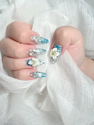 ロング 宮崎 もものネイルデザイン